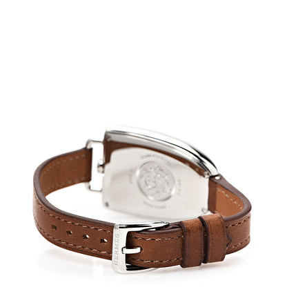 Hermes Stainless Steel Barenia 26mm Galop Quartz Watch Fauve 3 of 8