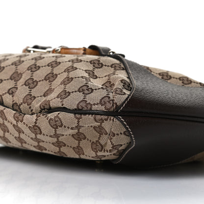 Gucci Monogram Bamboo Horsebit Hobo Dark Brown 9 of 11