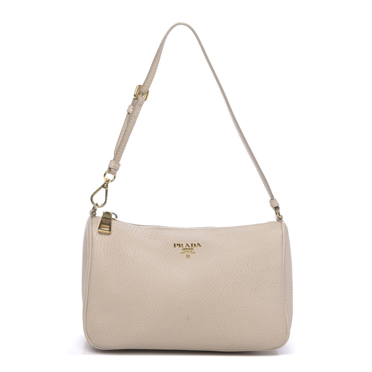 Vitello Daino Pochette Bag Talco