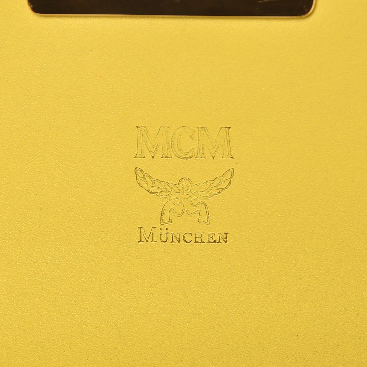 Calfskin Chain Wallet Yellow