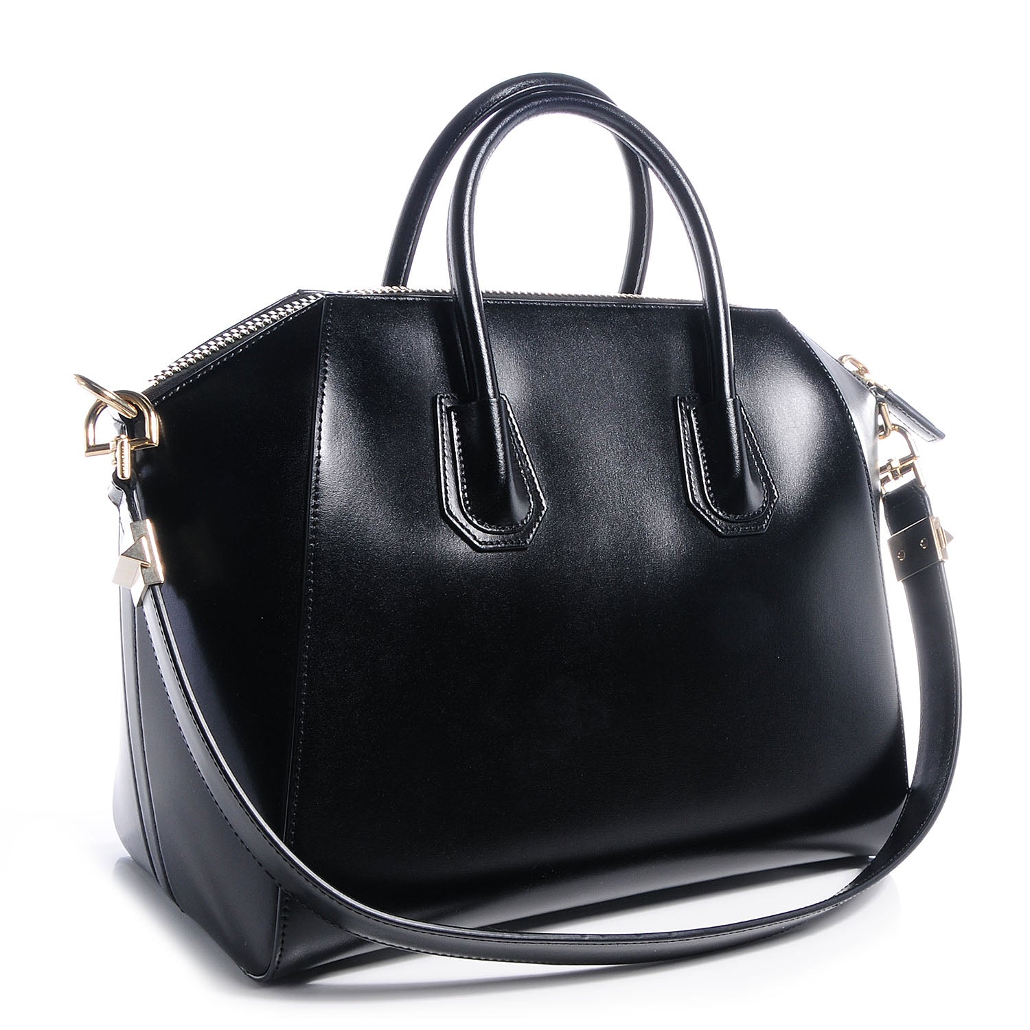 Givenchy Shiny Lord Calfskin Medium Antigona Black 3 of 9