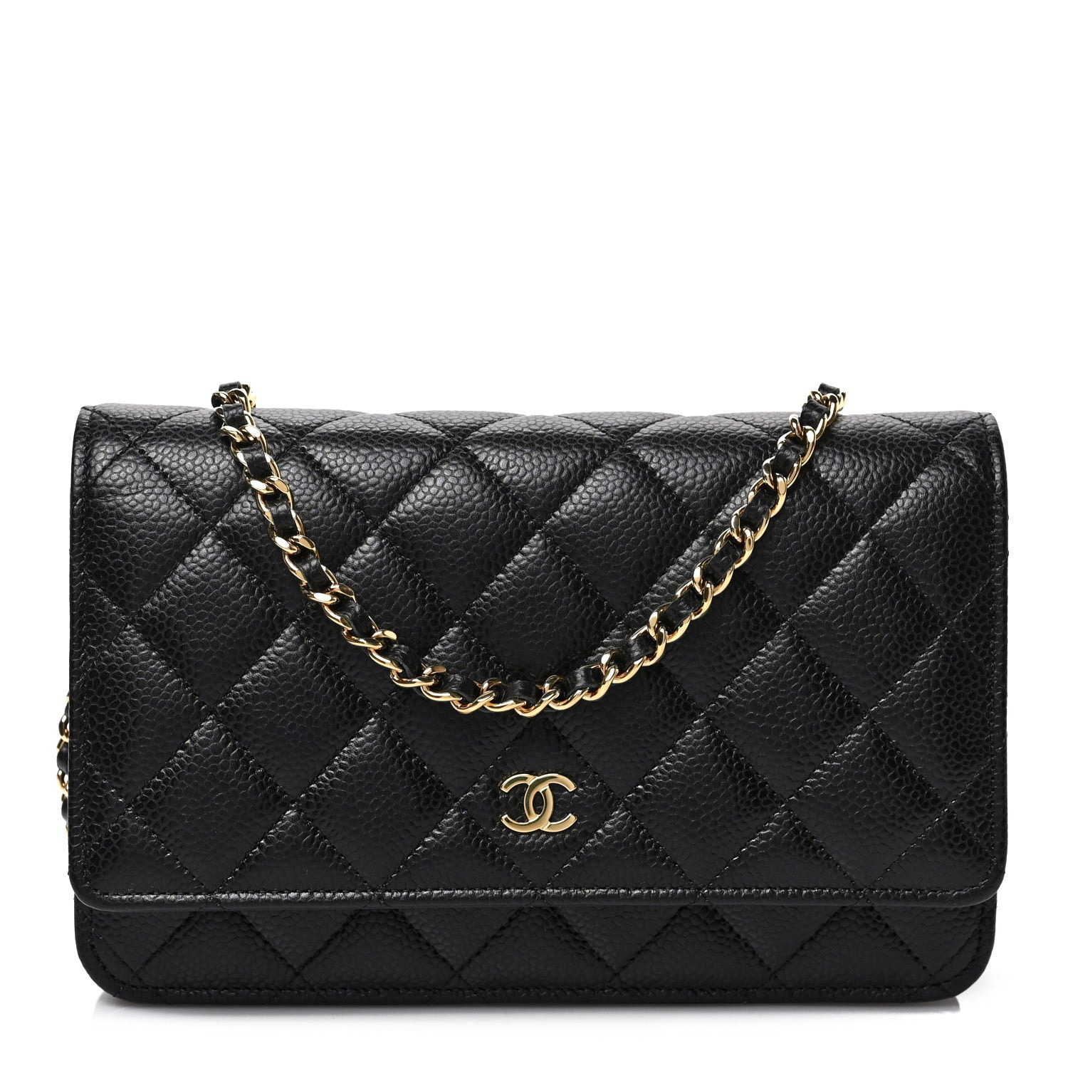 Chanel Caviar Quilted Wallet on Chain WOC Black 1 of 7