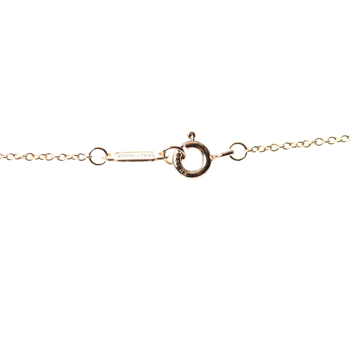 18K Yellow Gold Return To Round Key Pendant Necklace