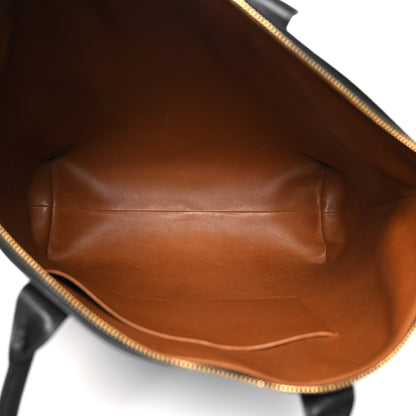 The Row Polished Saddle Calfskin Dante Tote Black 5 of 14