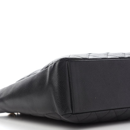 Chanel Caviar Quilted Petit Shopping Tote PST Black 7 of 9