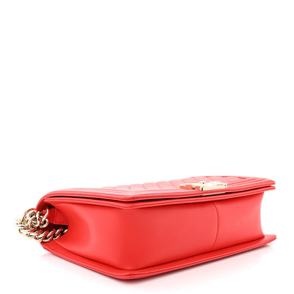 Chanel Calfskin Quilted New Medium Boy Flap Red 4 of 11