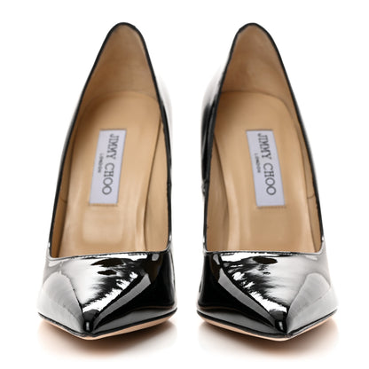 Jimmy Choo Patent Anouk 120 Pumps 38.5 Black 2 of 8