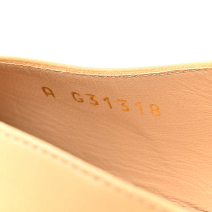 Chanel Goatskin Grosgrain Cap Toe CC Slingback Pumps 40 Beige Black 8 of 12