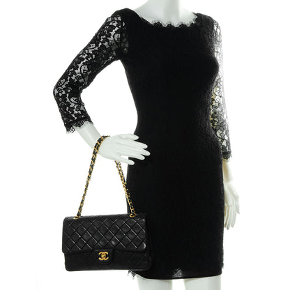Chanel Lambskin Medium Double Flap Black 2 of 8