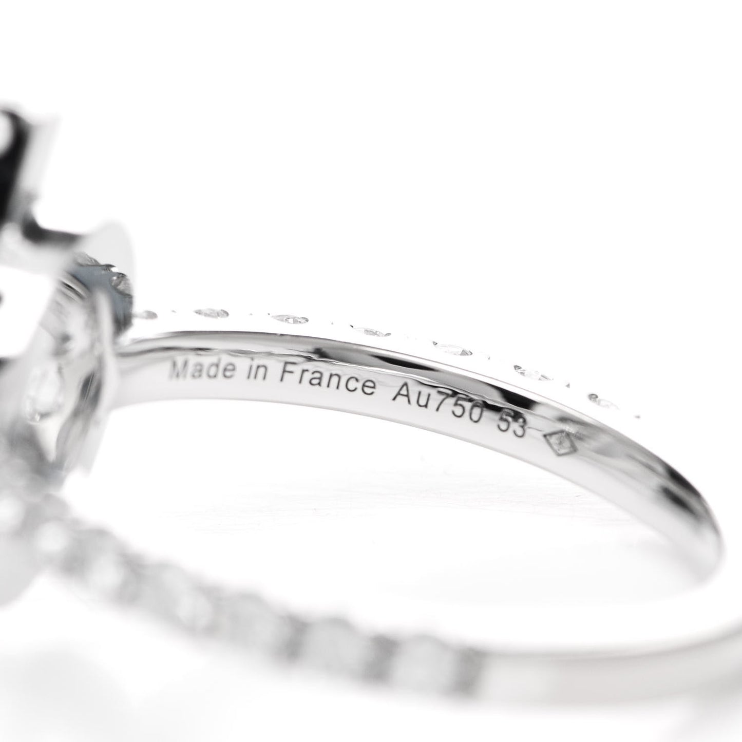 18K White Gold Diamond Finesse Ring 53 6.25