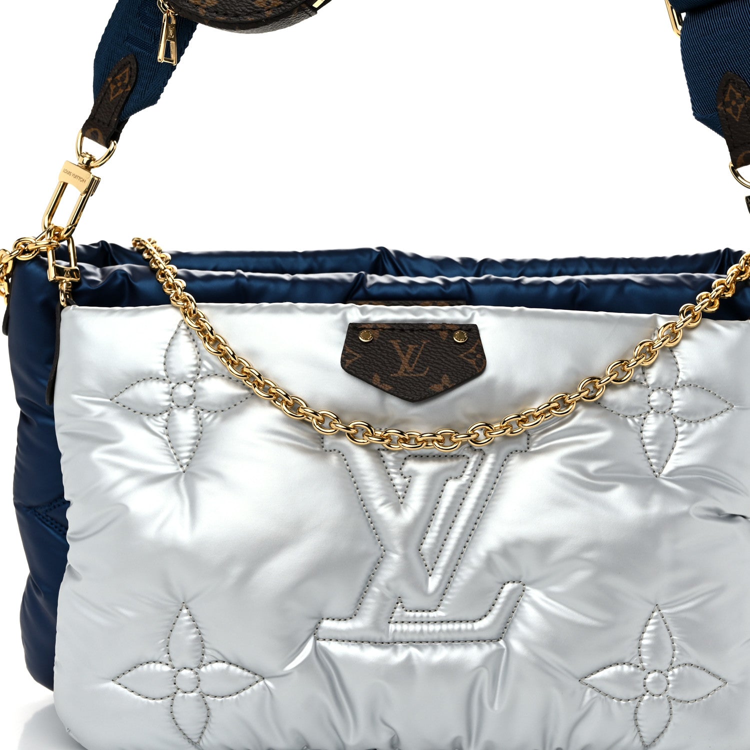 Louis Vuitton Econyl Monogram Pillow Maxi Multi Pochette Accessories Navy Silver 8 of 10