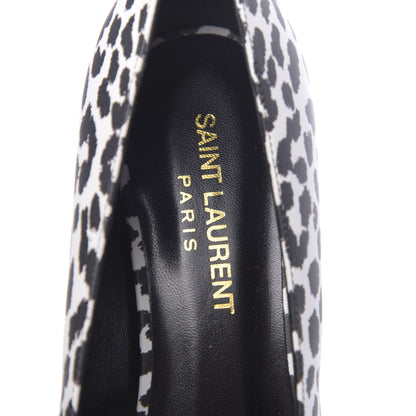 Saint Laurent Soft Calfskin Baby Cat Paris 50 Pumps 35 Bianco White Black 6 of 8