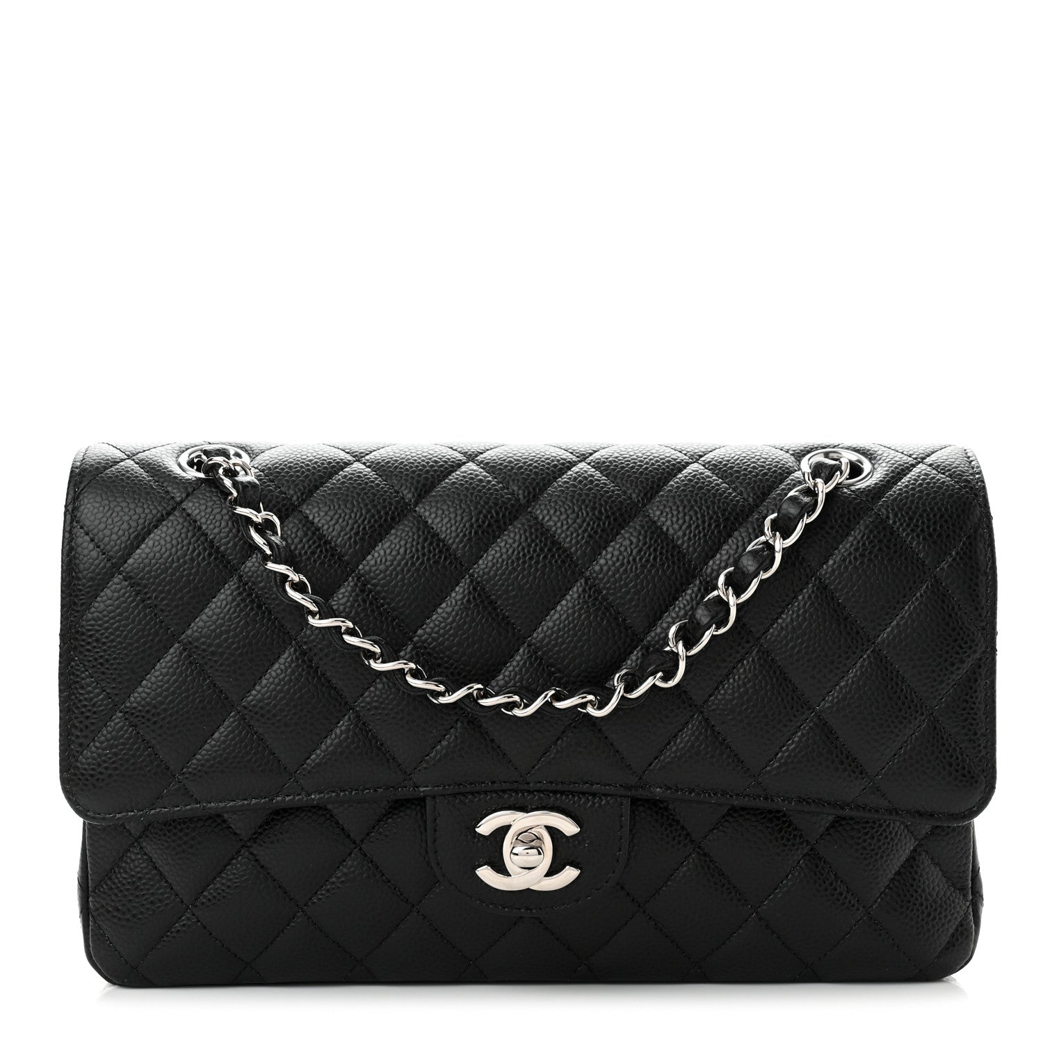 Chanel Caviar Quilted Medium Double Flap Black 1 of 10