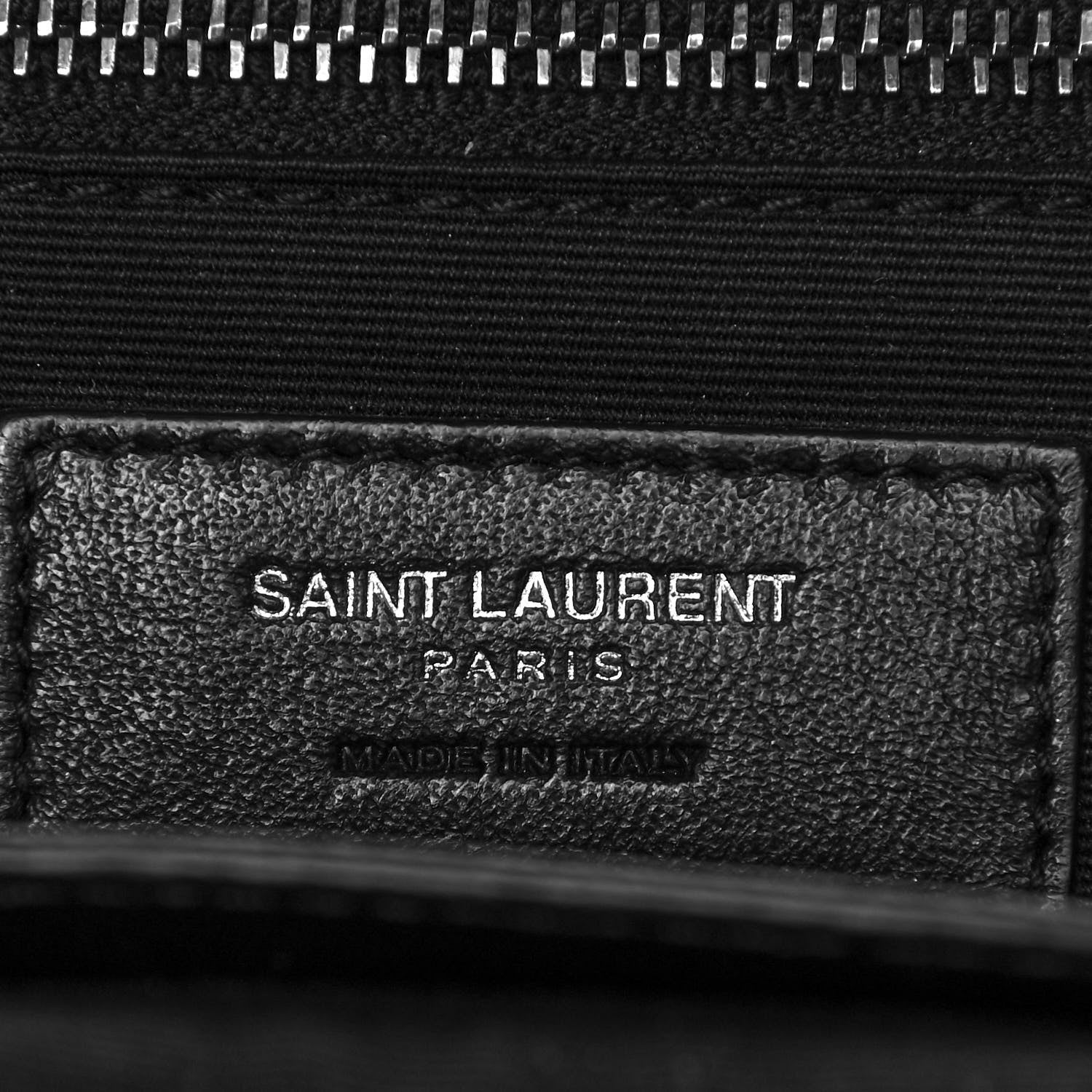 Saint Laurent Crinkled Calfskin Matelasse Monogram Medium Niki Chain Satchel Black 5 of 6