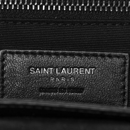 Saint Laurent Crinkled Calfskin Matelasse Monogram Medium Niki Chain Satchel Black 5 of 6