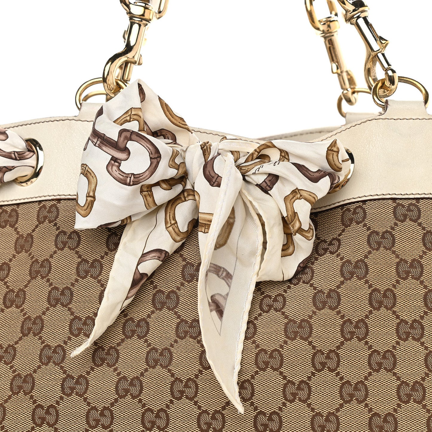 Monogram Large Positano Tote Off White
