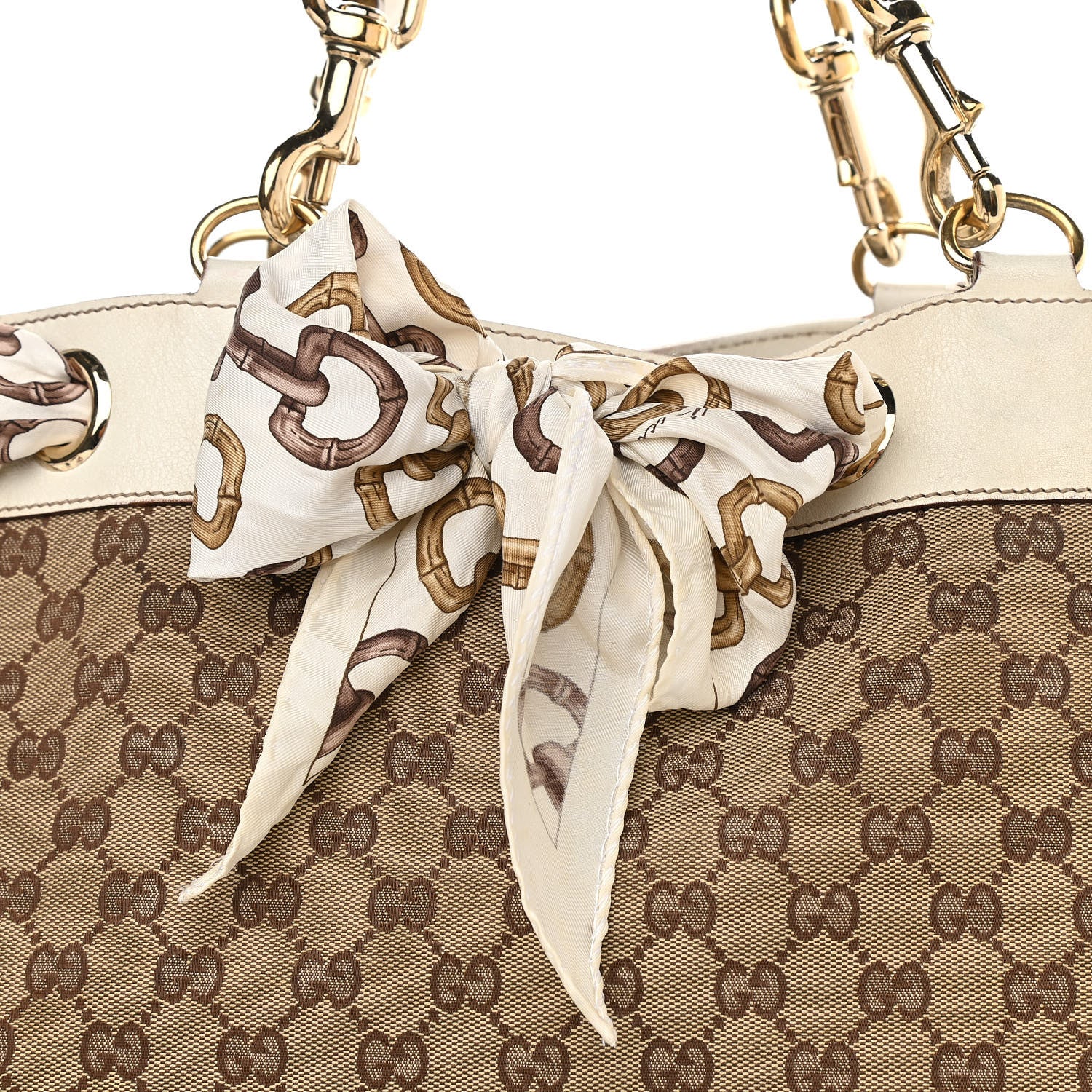 Gucci Monogram Large Positano Tote Off White 7 of 19