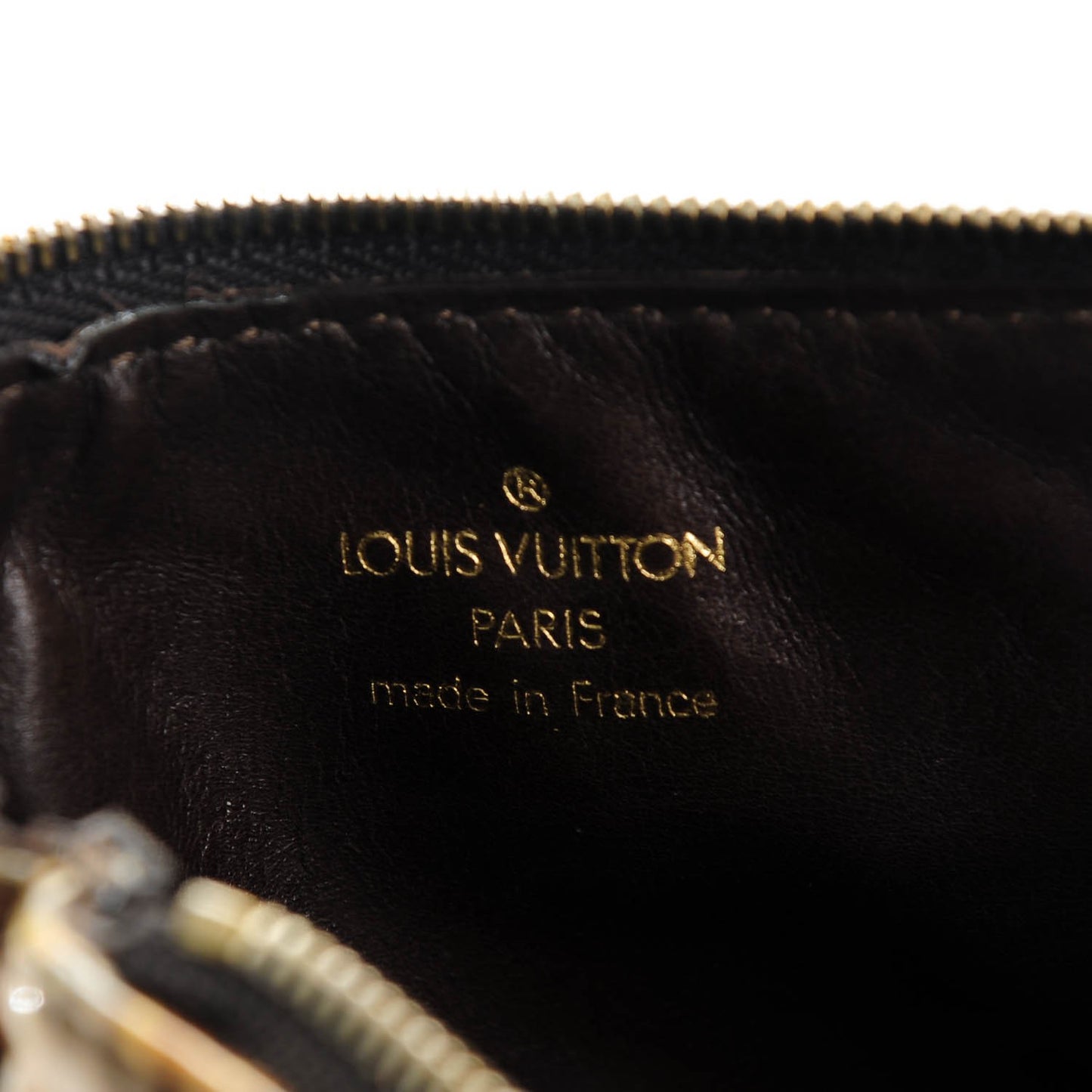 Monogram Charms Pochette Plate Taupe