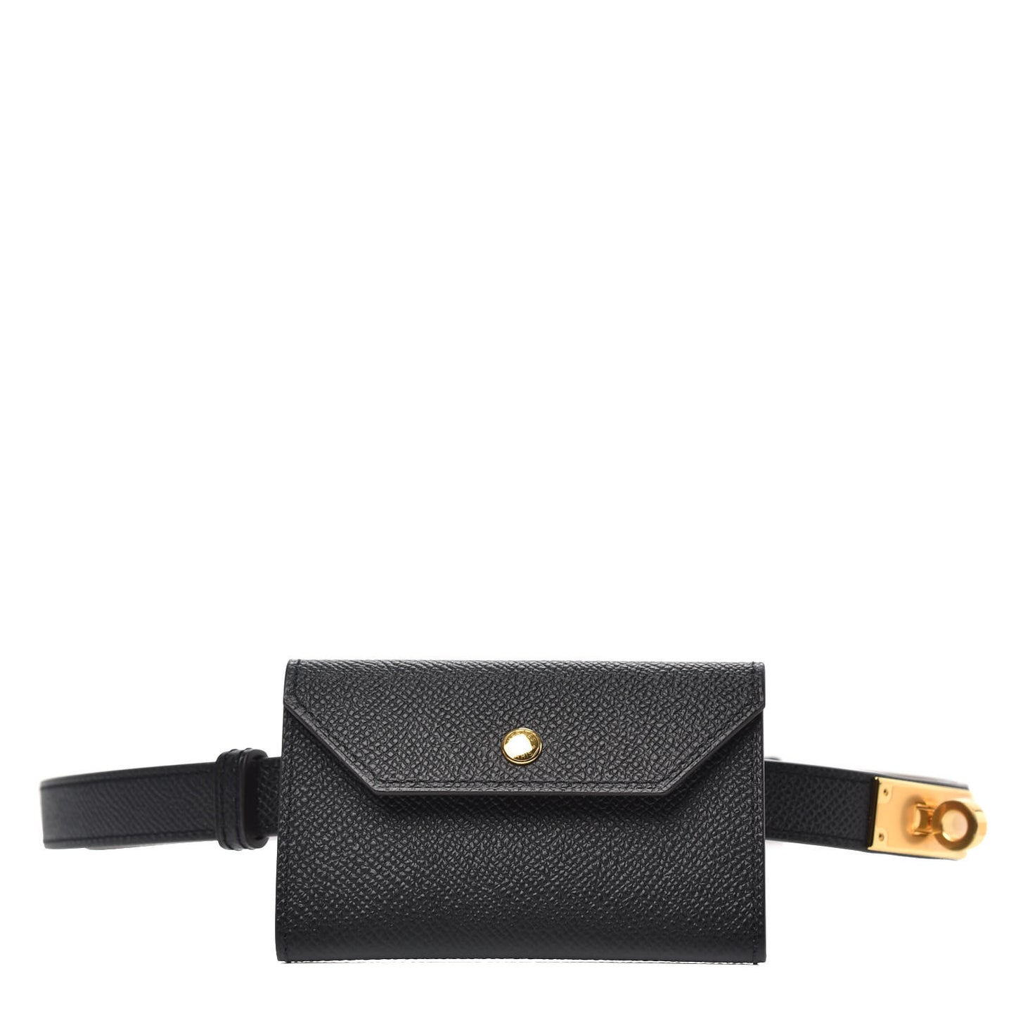 Epsom Kelly Pocket Belt Black