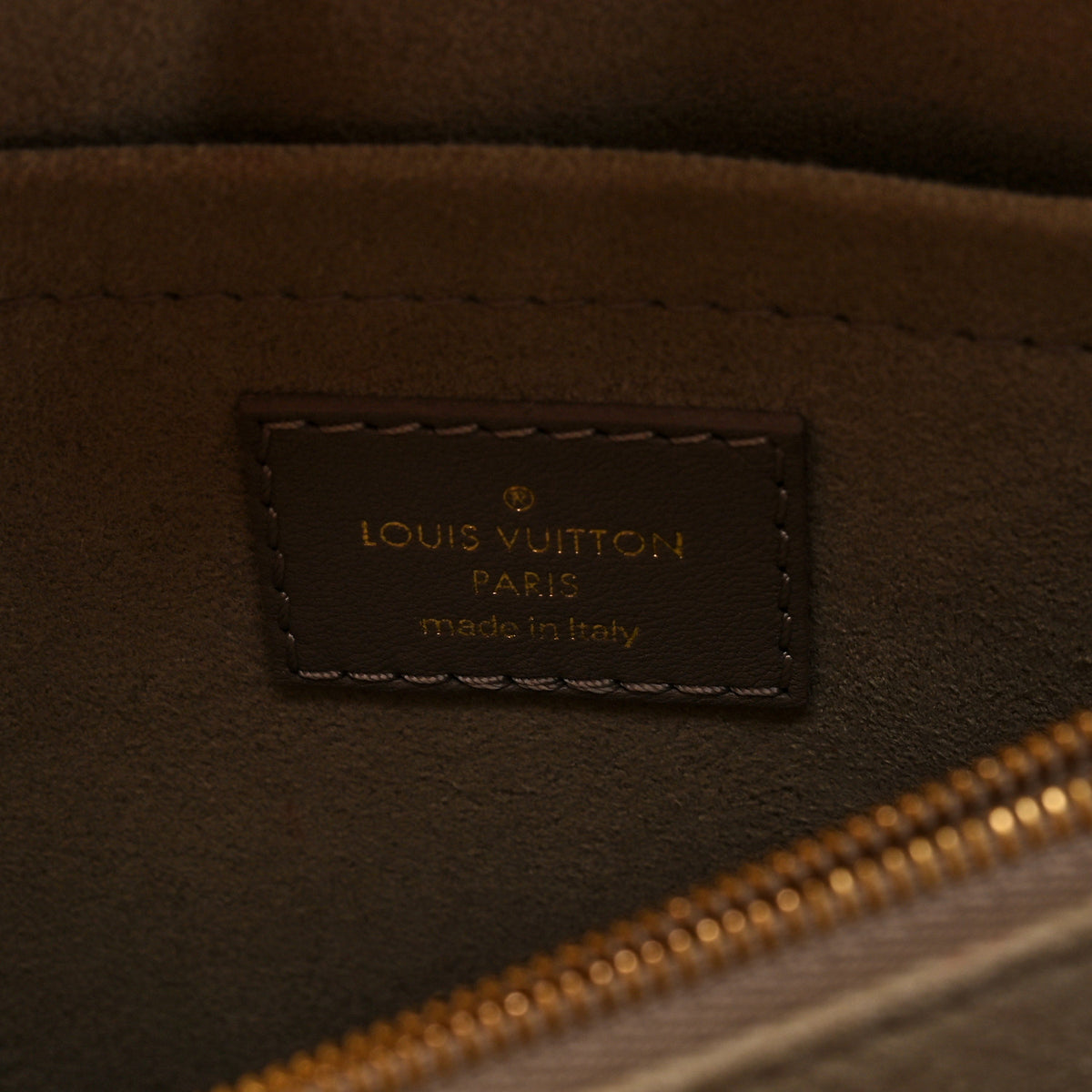 Calfskin LV New Wave Chain Bag Taupe