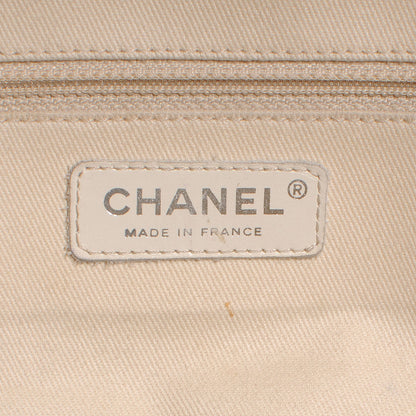 Chanel Calfskin Large Diamond Stitch Tote White 8 of 10