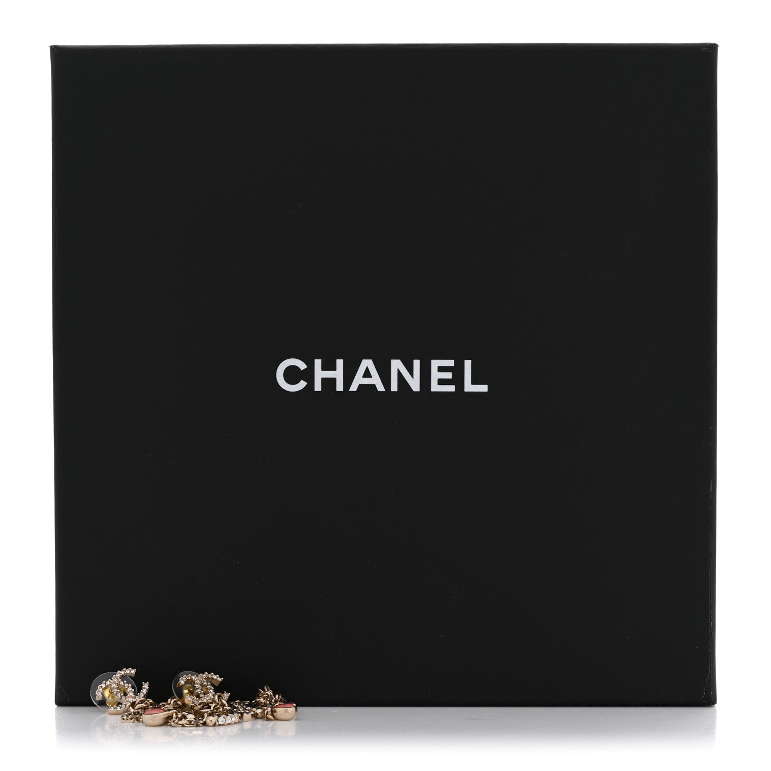 Chanel Crystal Star 5 Drop CC Earrings Gold 5 of 5