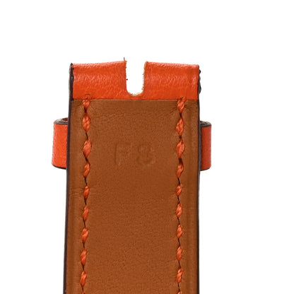 Hermes Swift Heure H Watch PM Strap Orange 5 of 7