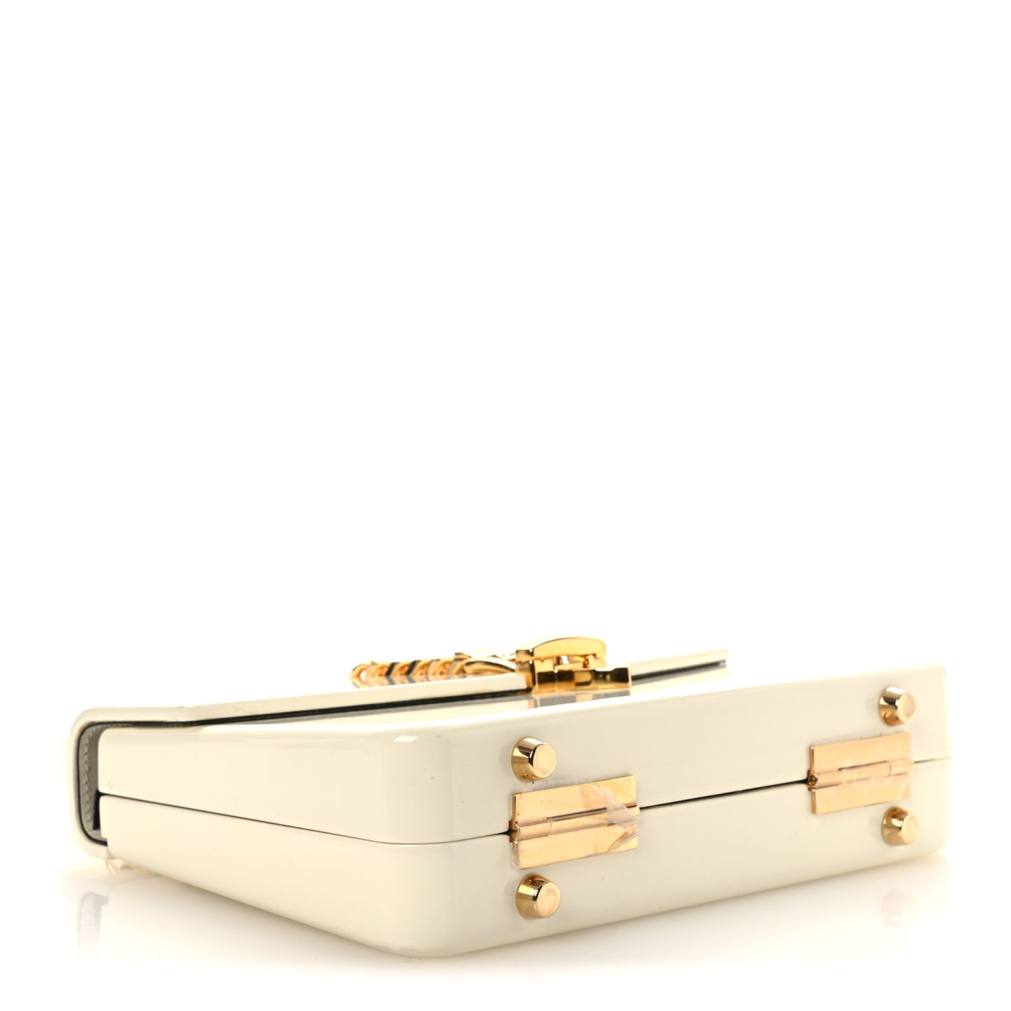 Plexiglass Mini Sylvie 1969 Top Handle Bag Ivory