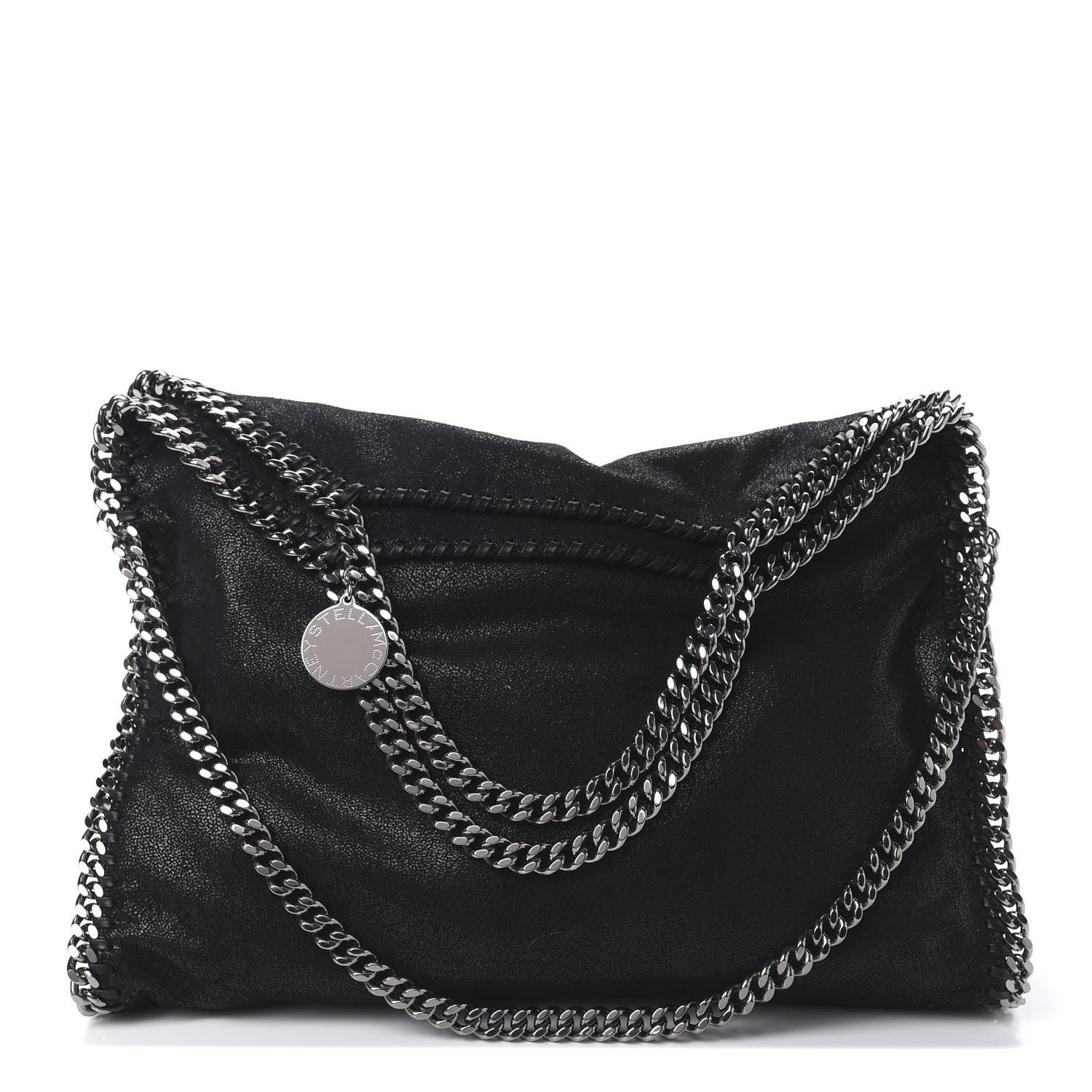 Stella McCartney Shaggy Deer Falabella Fold Over Tote Black 1 of 9