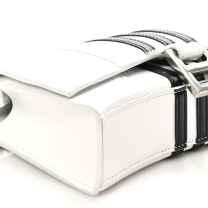 Balenciaga X ADIDAS Box Calfskin Hourglass Chain Bag White 8 of 9