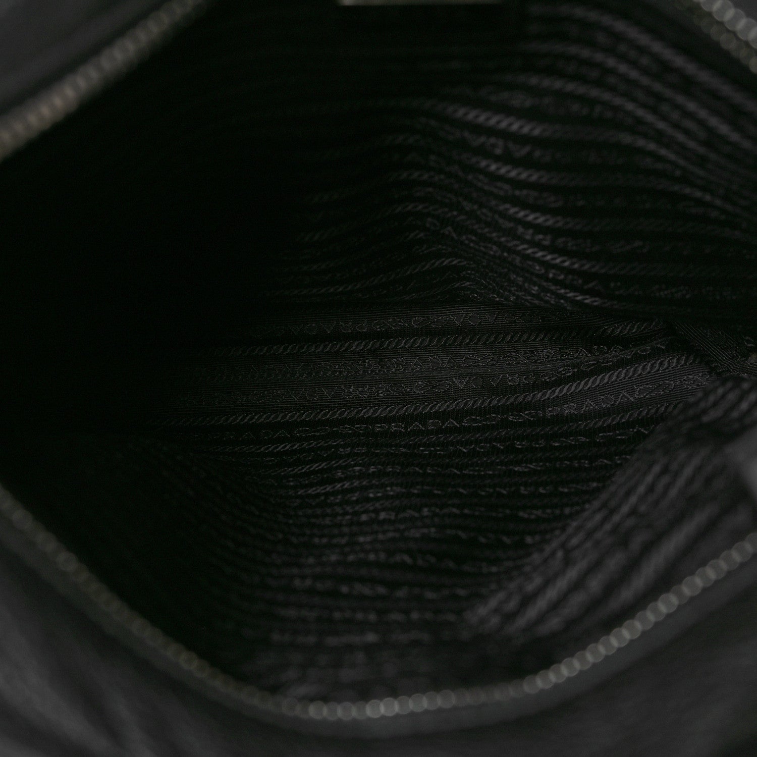 Prada Vitello Daino Flat Messenger Bag Black 5 of 11