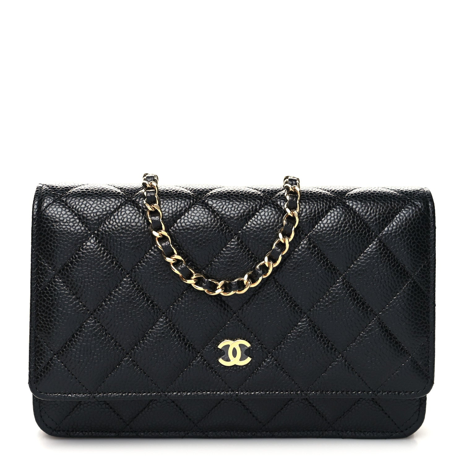 Chanel Caviar Quilted Wallet on Chain WOC Black 1 of 13