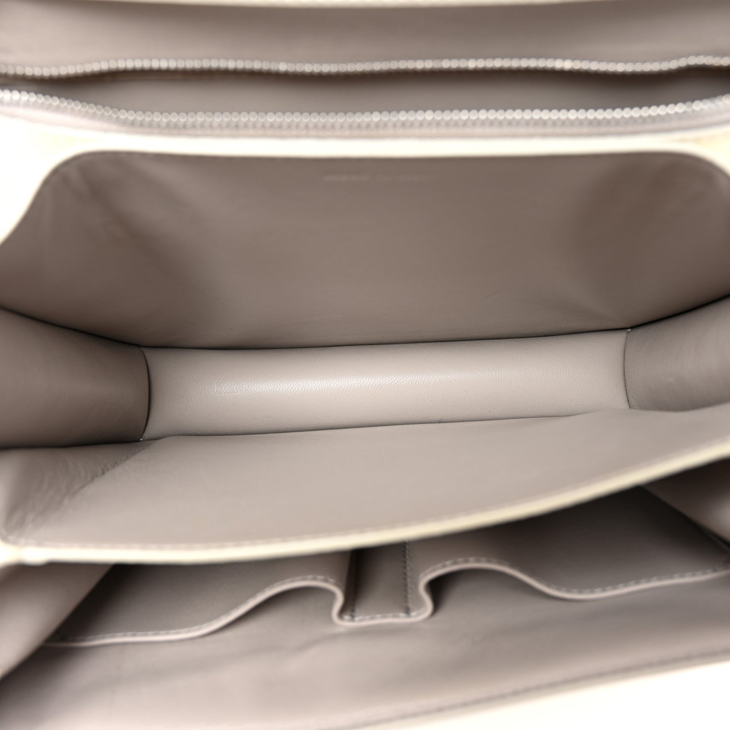 Liege Calfskin Medium Classic Box Flap Bag White