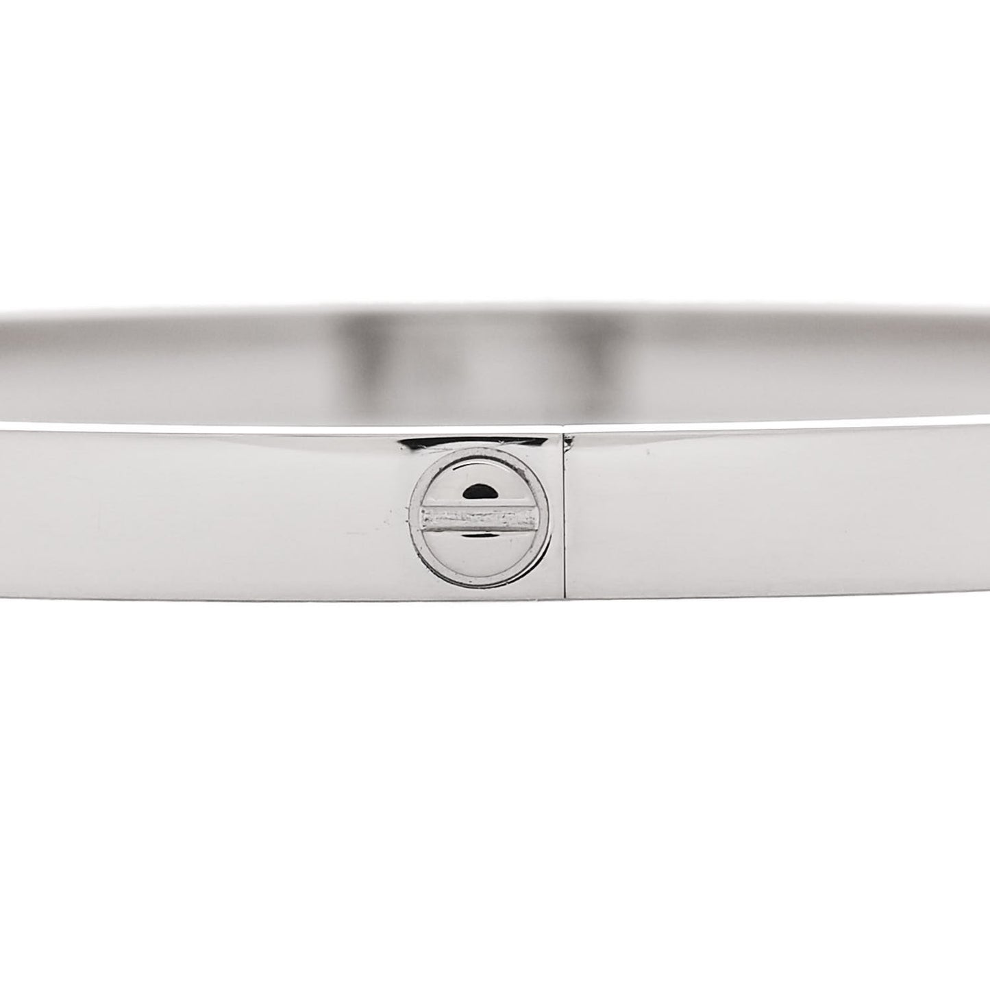18K White Gold Small LOVE Bracelet 17