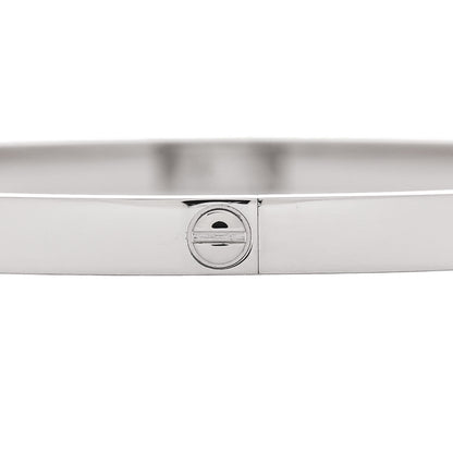 Cartier 18K White Gold Small LOVE Bracelet 17 4 of 8