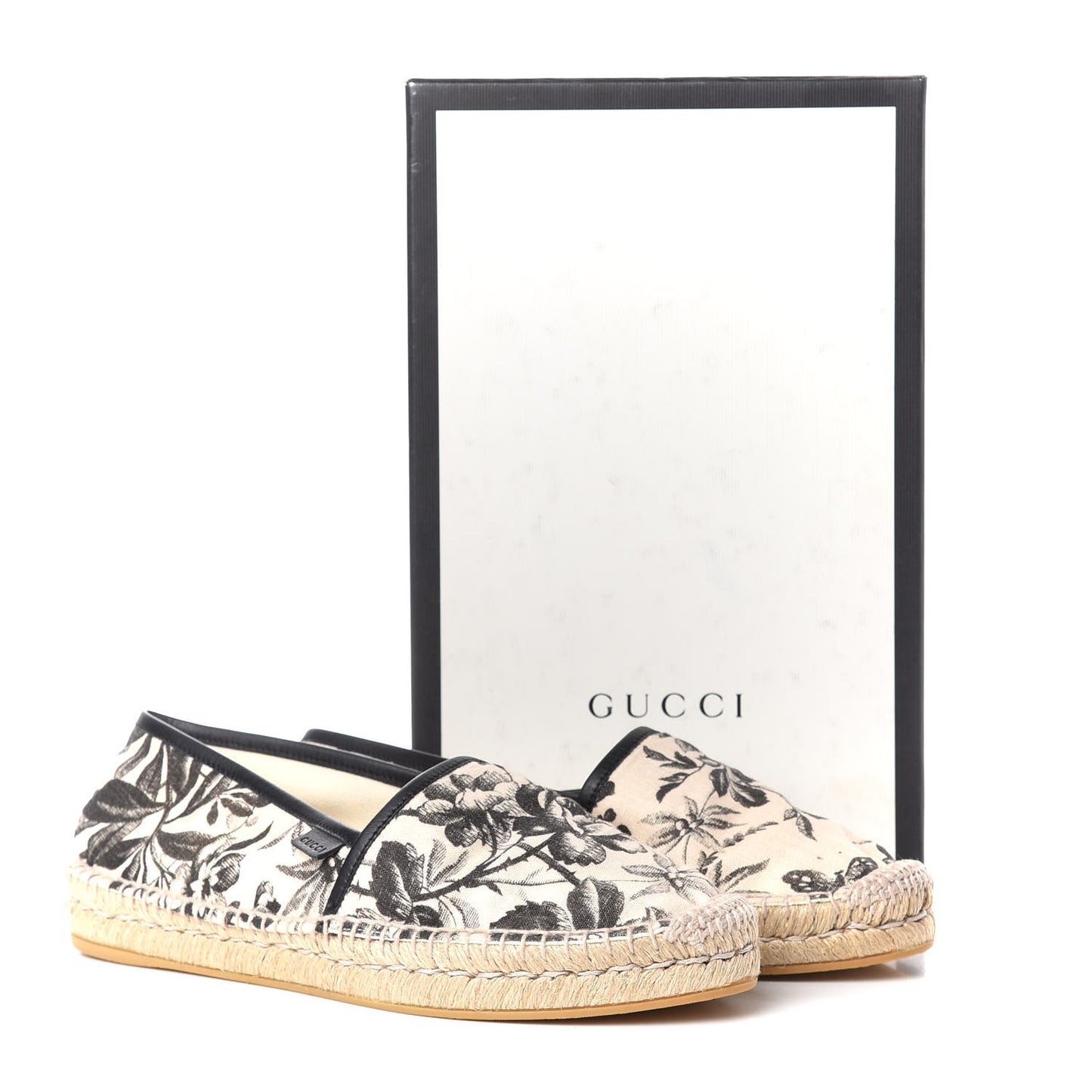 Canvas Pilar Printed Espadrille 40 Black