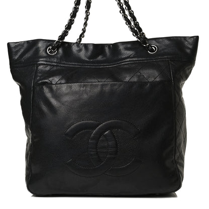 Chanel Soft Caviar Large Timeless CC Shopping Tote Black 8 of 19