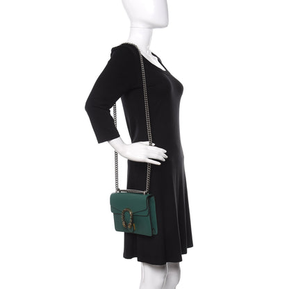 Gucci Calfskin Mini Dionysus Shoulder Bag Emerald 3 of 13