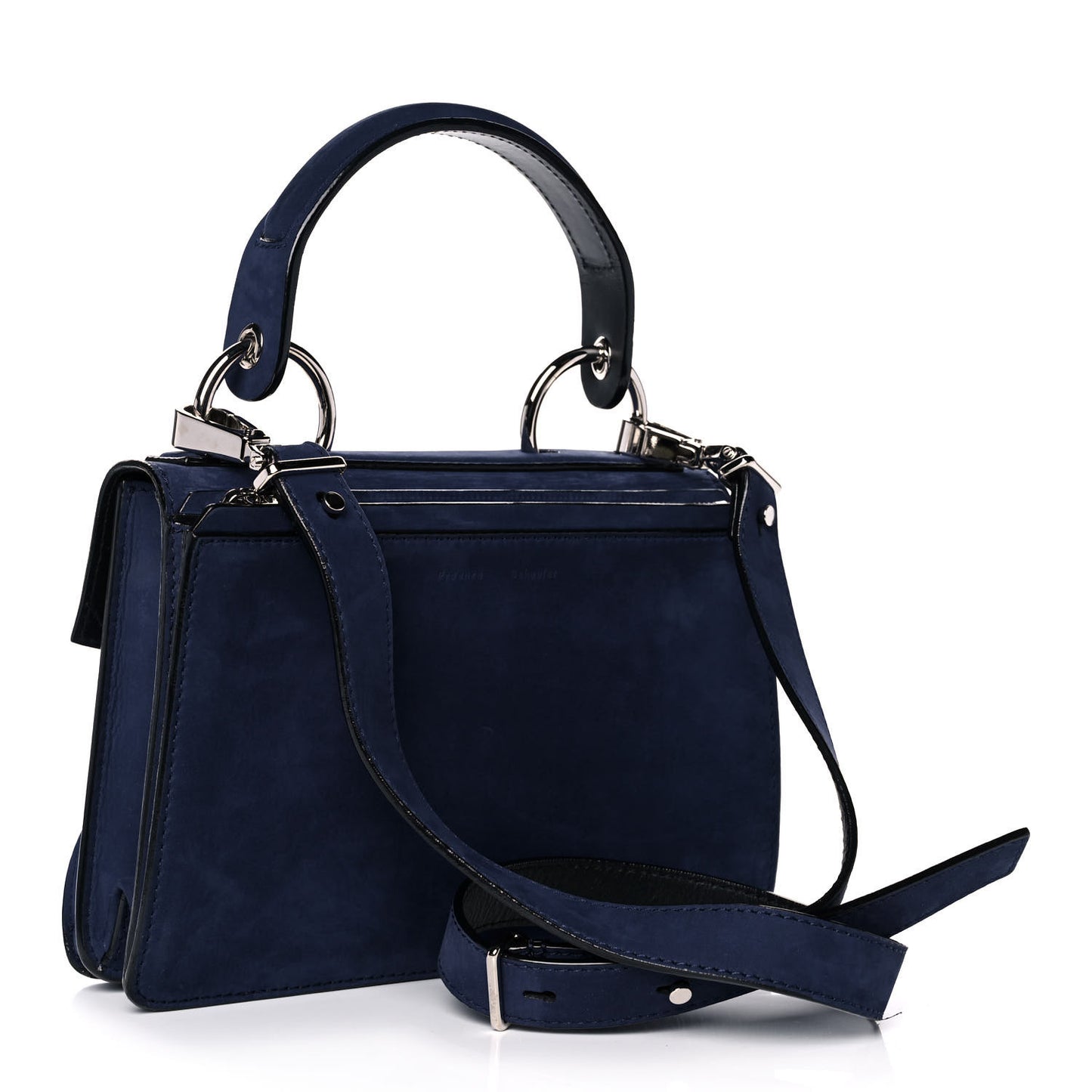 Nubuck Medium Hava Top Handle Bag Indigo