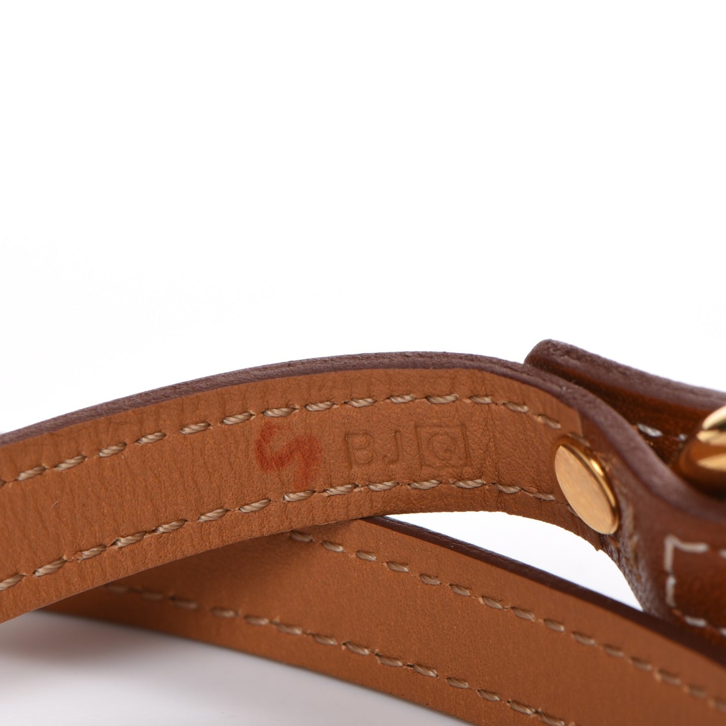 Natural Tadelakt Granville Double Tour Bracelet M Fauve