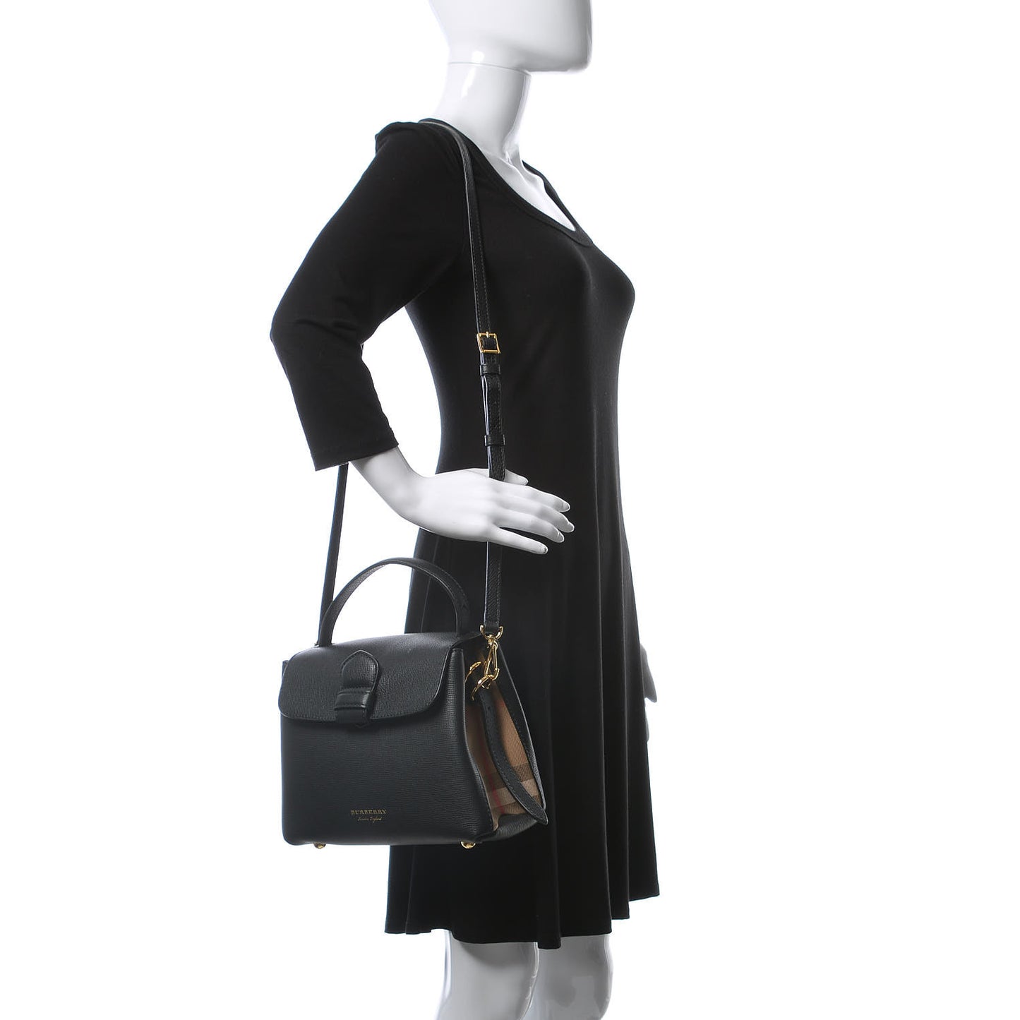 Derby Calfskin House Check Small Camberley Black