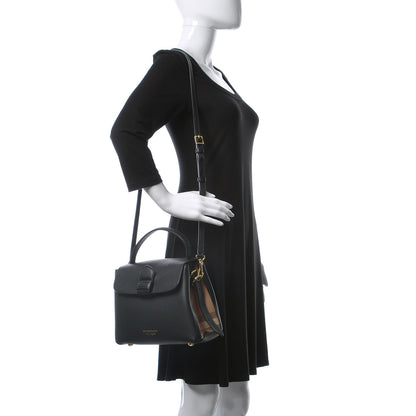 Burberry Derby Calfskin House Check Small Camberley Black 2 of 12