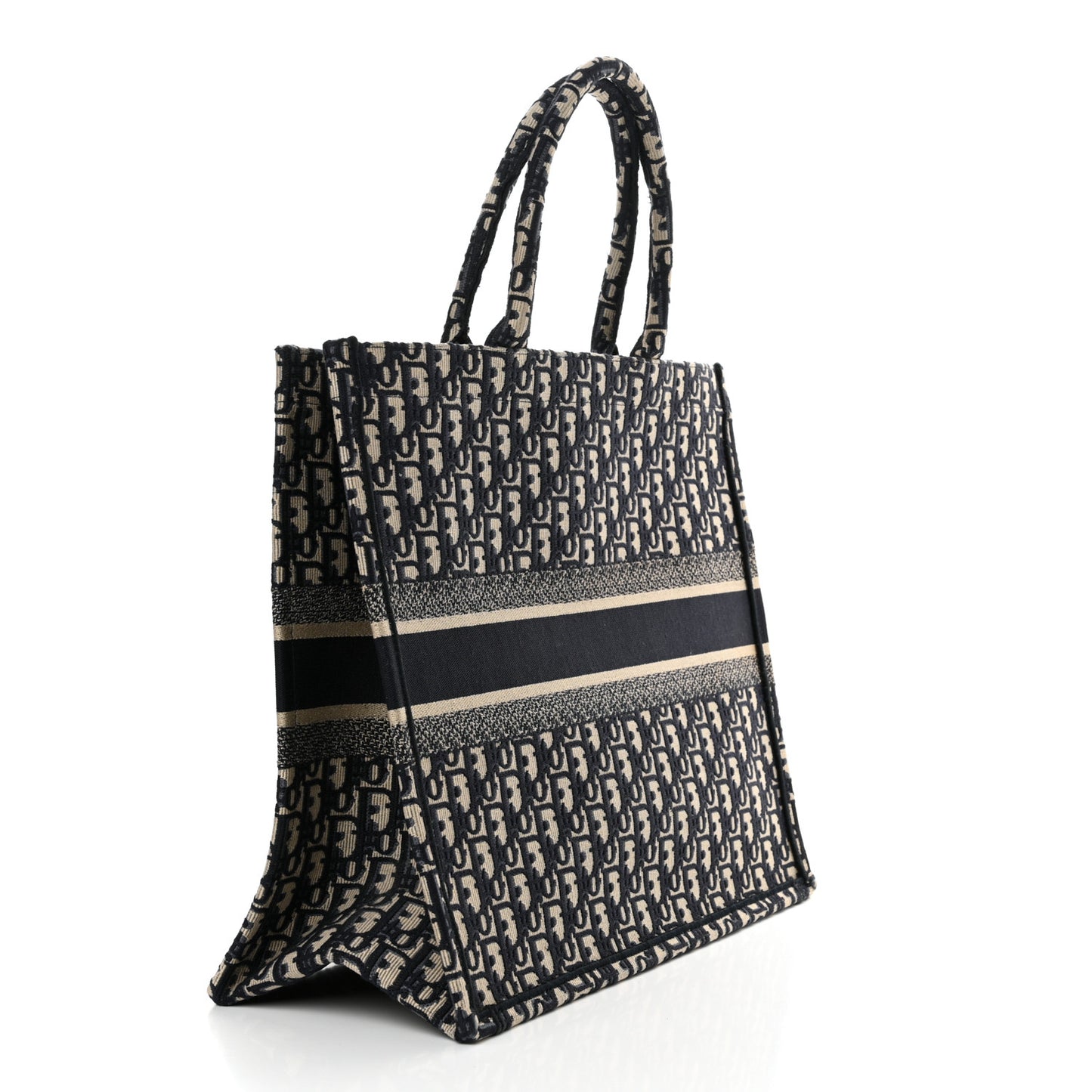 Oblique Large Book Tote Blue Multicolor