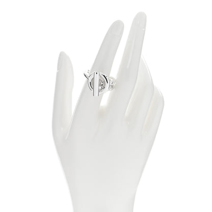 Hermes Sterling Silver GM Croisette Ring 52 6 2 of 5