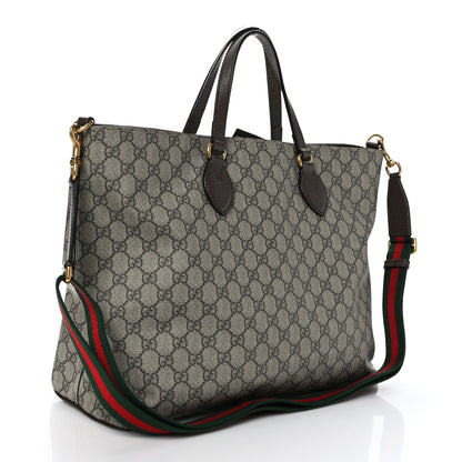 Gucci Soft GG Supreme Monogram Courrier Medium Crossbody Tote Beige New Acero 3 of 9