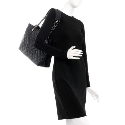 Chanel Caviar Quilted Grand Shopping Tote GST Black 2 of 9
