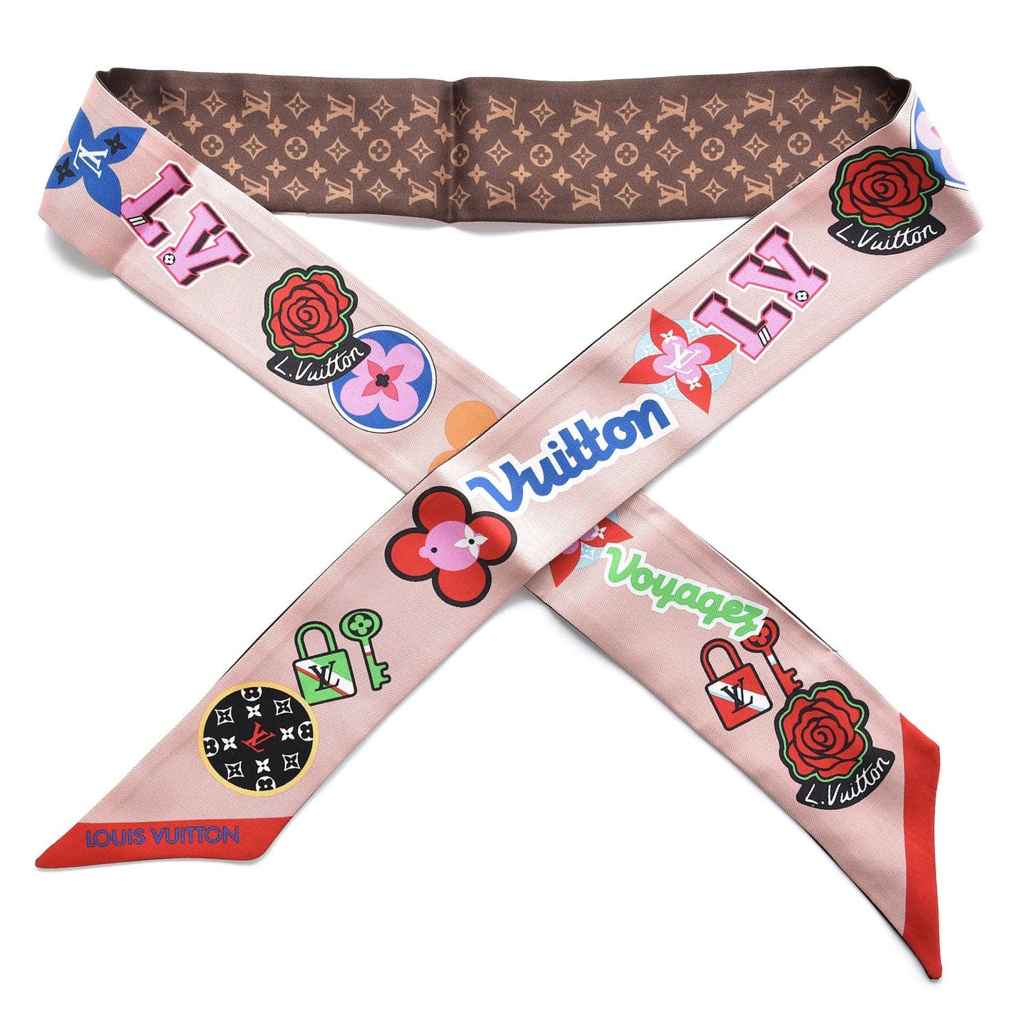 Silk Monogram World Tour Stickers BB Bandeau Nude