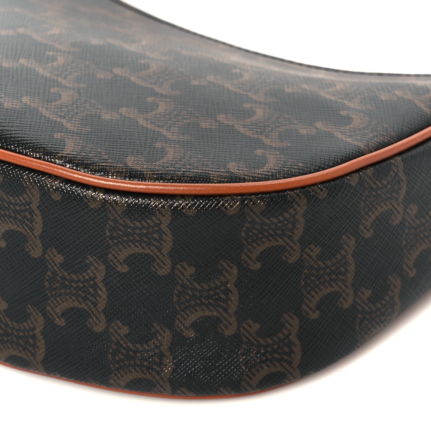 Triomphe Canvas Calfskin Ava Shoulder Bag Tan
