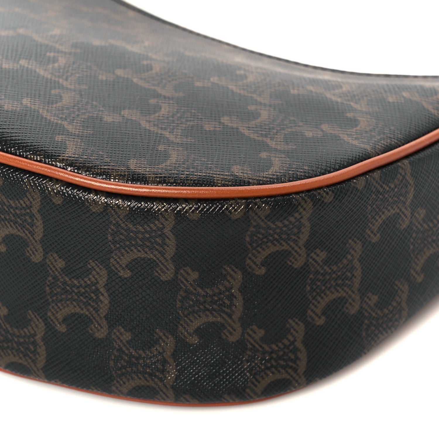 Celine Triomphe Canvas Calfskin Ava Shoulder Bag Tan 11 of 11