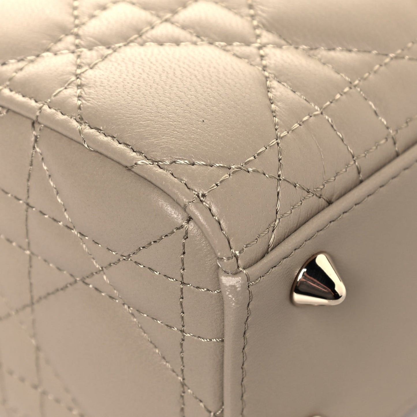 Lambskin Cannage Small My ABCDior Lady Dior Beige